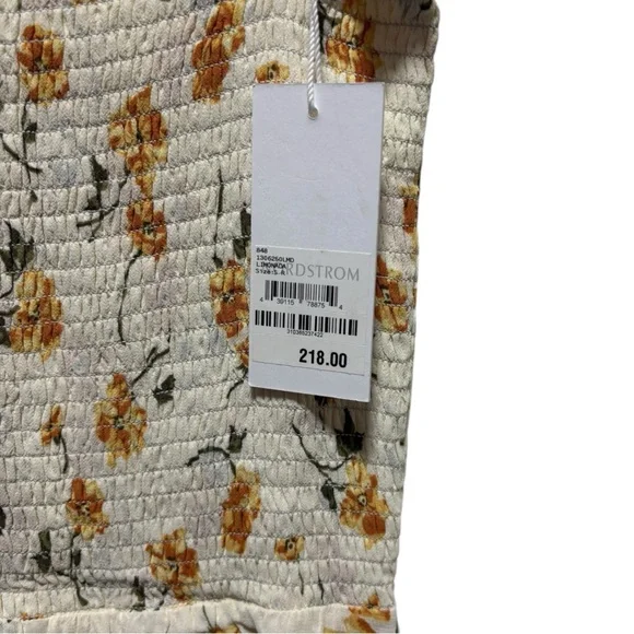 NWT Reformation Sable Midi Dress Floral Cream S - Picture 3 of 11